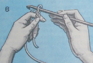 крючок для вязки нитками